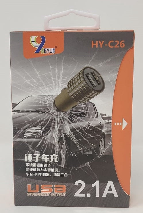 HEYU USB Car Adaptor HY-C26 2.1A Strongest Output