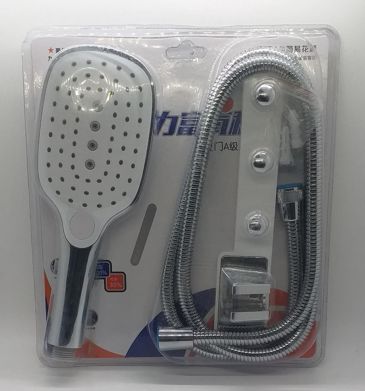 Shower Hand Set Enjoy Techology White and Nickle
