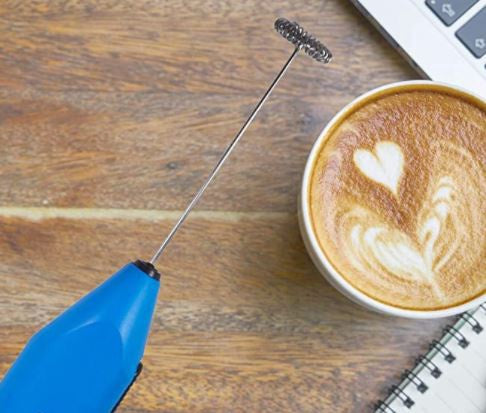 REMEEL Milk Frother Handheld with Stainless Steel Whisk