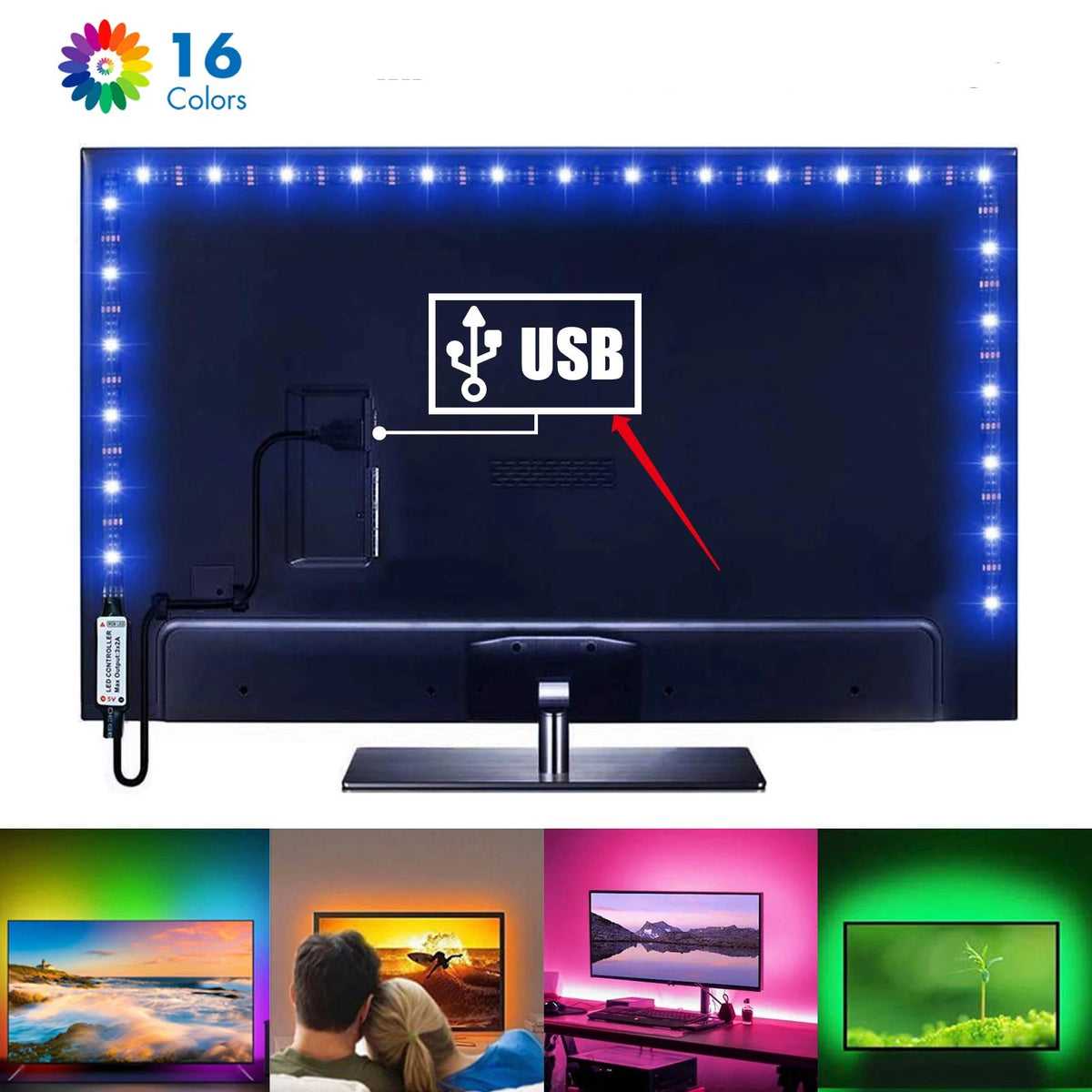 Light TV LED Strip USB (App Control)
