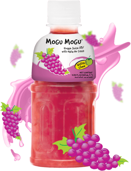 Mogu Mogu Grape Flavored Drink 10.82FL OZ 320ML
