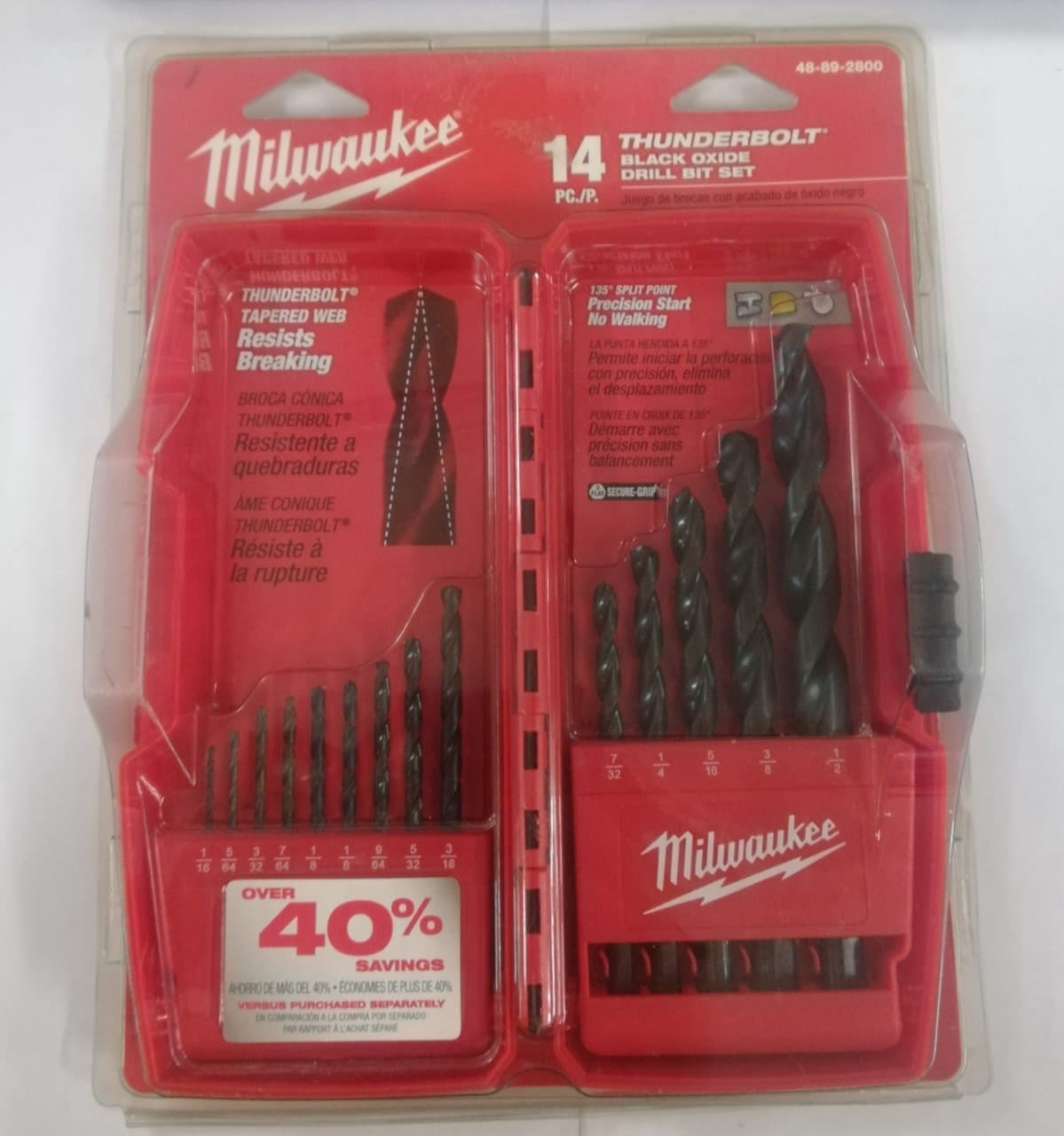 MILWAUKEE Drill Bit Set 14PCS 48-89-2800