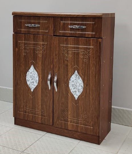 Shoe Cabinet Rack Oak 1802-2