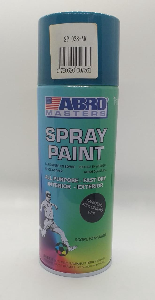 ABRO Tin Spray Blue Dark #038