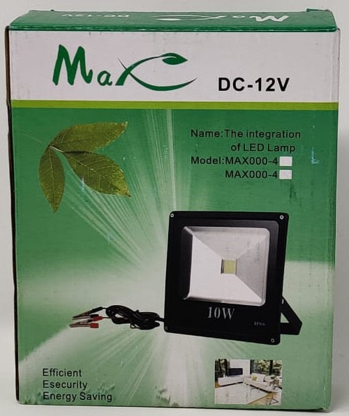 Lamp LED Flood 12V 10W IP66 Max DC-12V