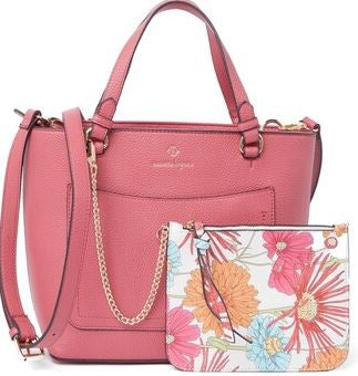 NANETTE LEPORE Bag Satchel W/WRISTLET Watermelon