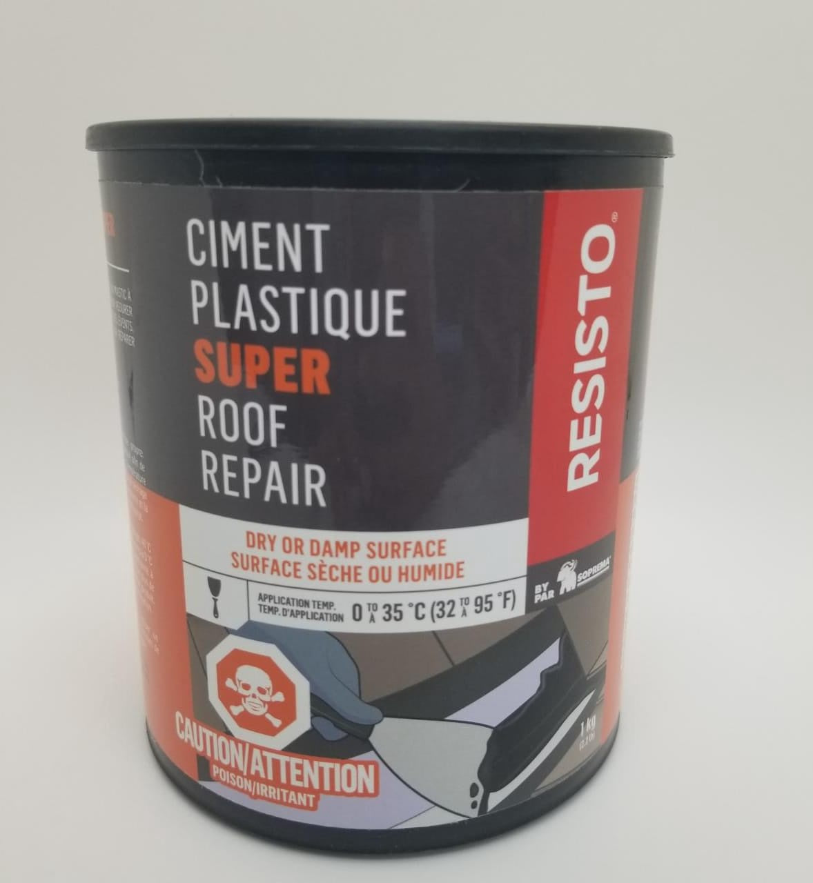 RESISTO Roof Cement WET/DRY 1 KG Super Roof Repair