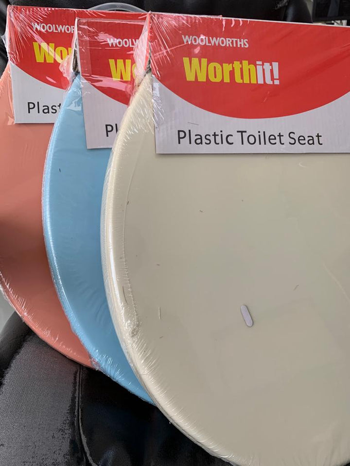 Toilet Seat Plastic Worthit Woolworths Coloured AA-2200 / Pink / Cream / Cream