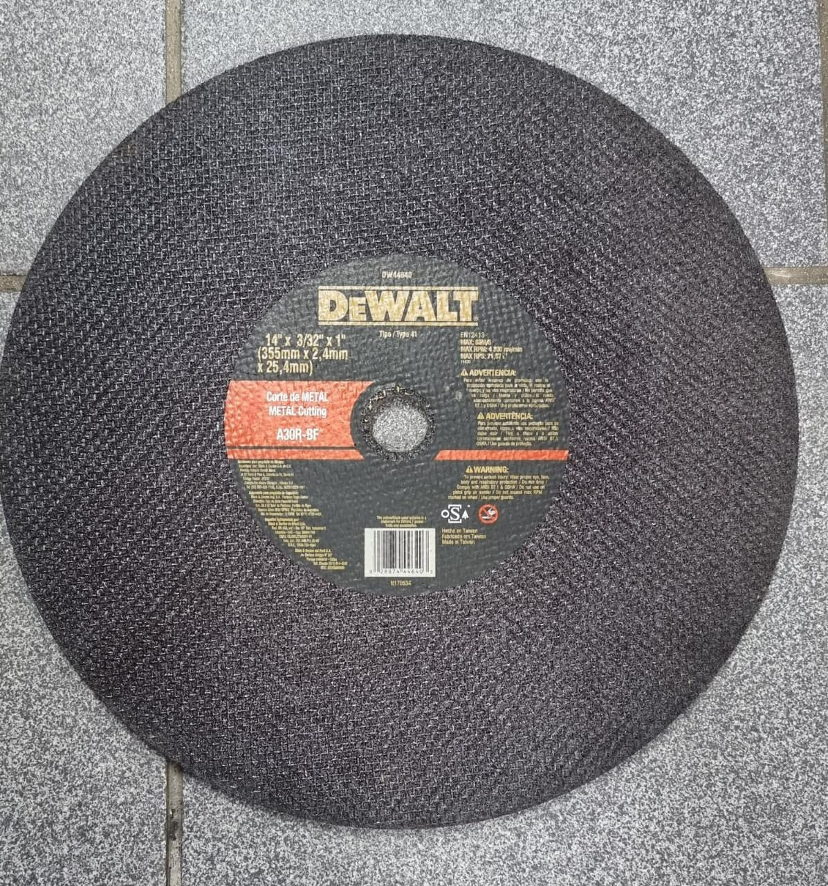 DEWALT Disc Metal Cutting 14" X 7/64" DW44640 Metal Cutting