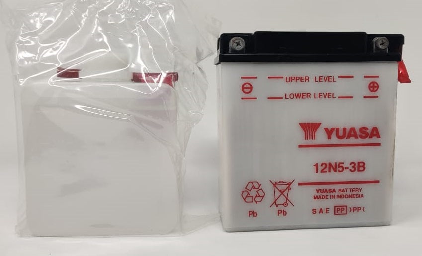 YUASA M/CYCLE Battery 12N5-3B 12V 5AH