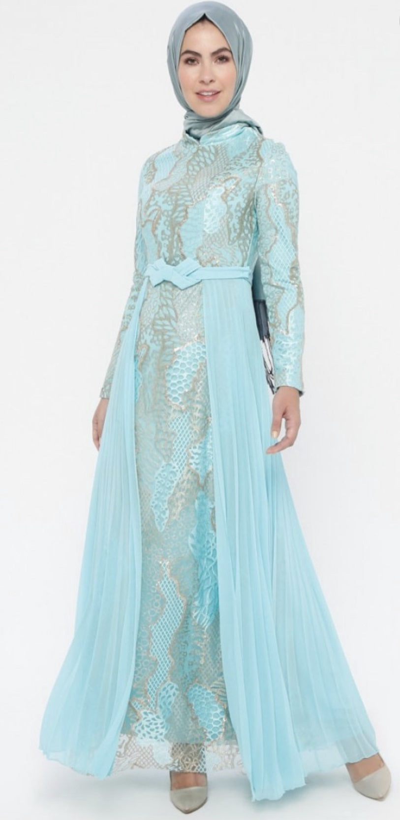 OZ DUMAN Dress Mint, Gold