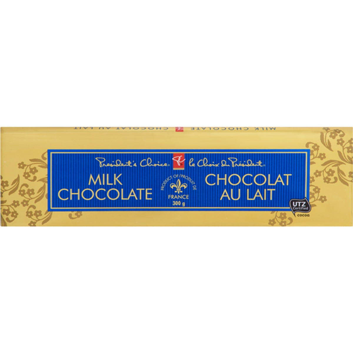 PRESIDENT CHOICE Pc Milk Chocolate 34% Cocoa Belgium 300G