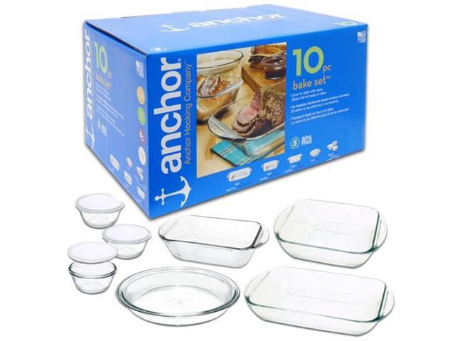ANCHOR HOCKING Cake Pan Glass 10PCS 92064L-11