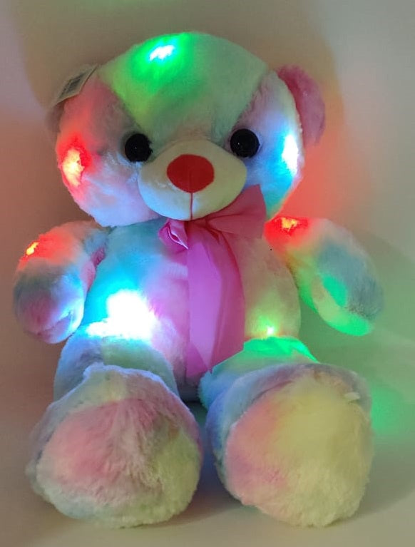 Plush Teddy Bear B98-60 Rainbow with Light