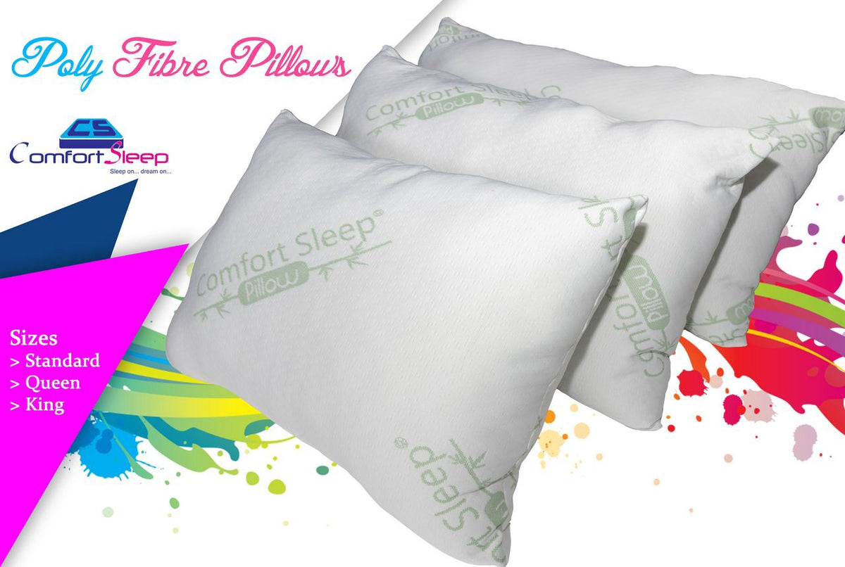 COMFORTSLEEP Pillow Double Polly Fiber Sold Each