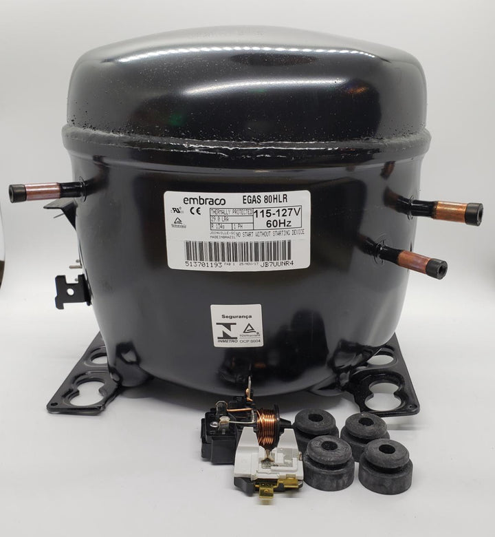EMBRACO Fridge Compressor 1/4 HP 110V R134A Egas 80HLR
