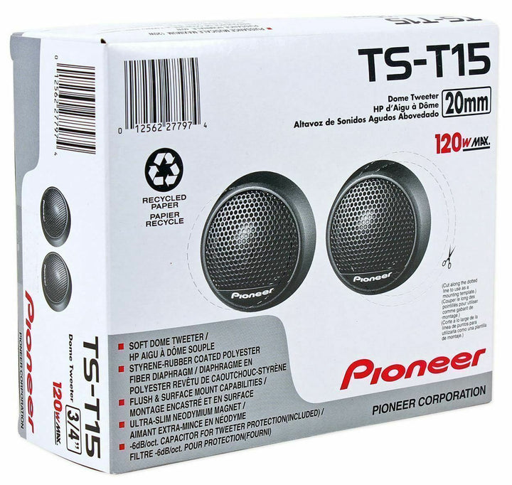 PIONEER Tweeter Car TST15 0.75" 120W