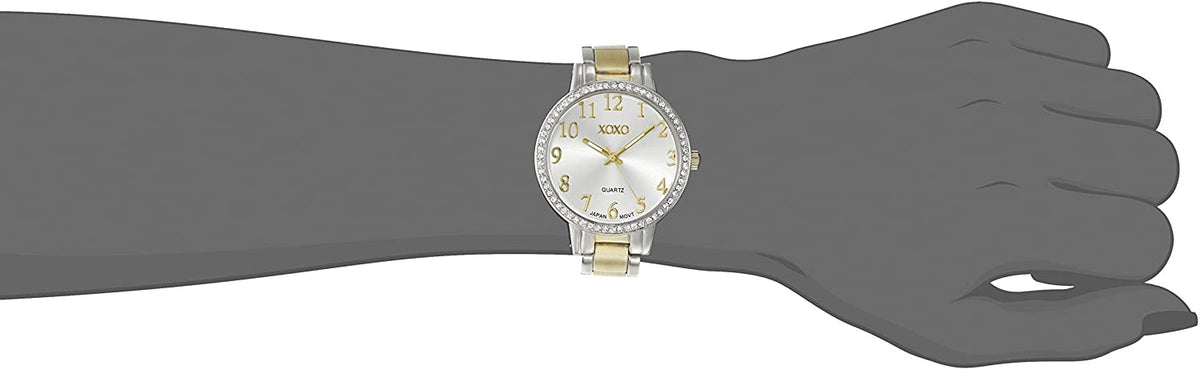 XOXO Watch Women XO5847 Analog Display Quartz Two Tone