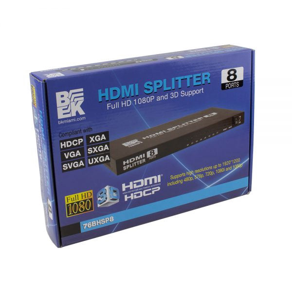BLASTKING Hdmi Video Splitter 8 Port I-76BHSP8