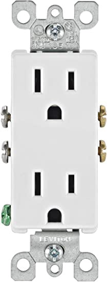 LEVITON Point Duplex Outlet Decora