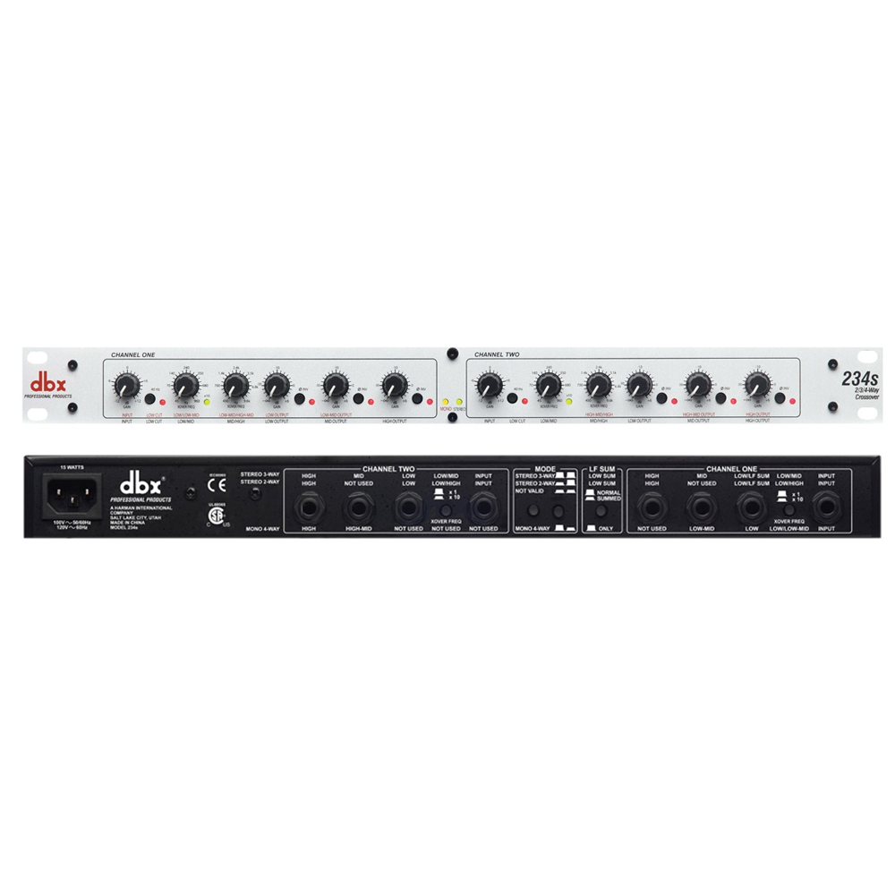 DBX Crossover 234S 2/3 Way Stereo 4-WAY Mono