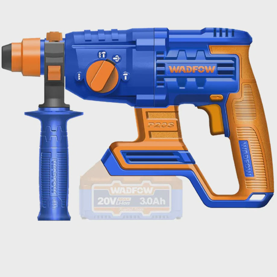 WADFOW Drill Gun WLM15220 800W Hammer Rotary Cordless LITHIUM-ION Battery 20V
