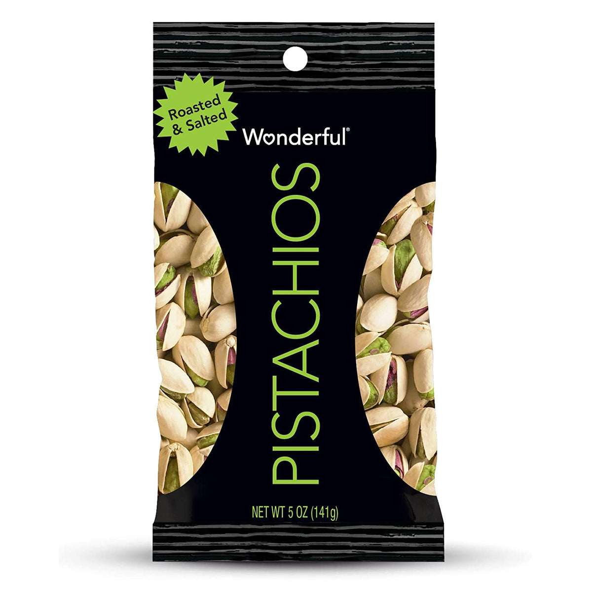 WONDERFUL Pistachios Roasted & Salted 5OZ 141G