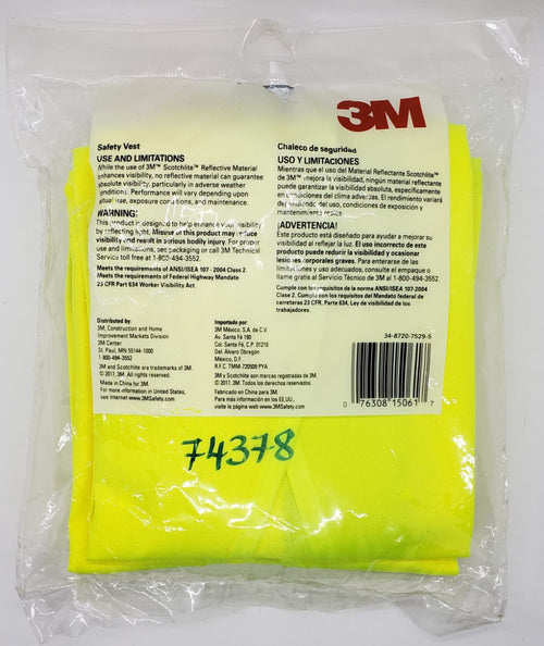 3M Safety Vest 2PCS 94621/94616 Scotchlite