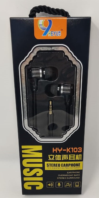 HEYU Earphones with Mic HY-K103
