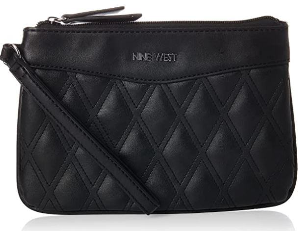 NINE WEST Bag Tinsel Wristlet Black