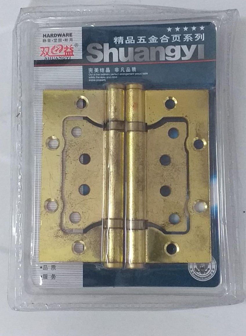 SHUANGYI Butt Hinges 4" Brass