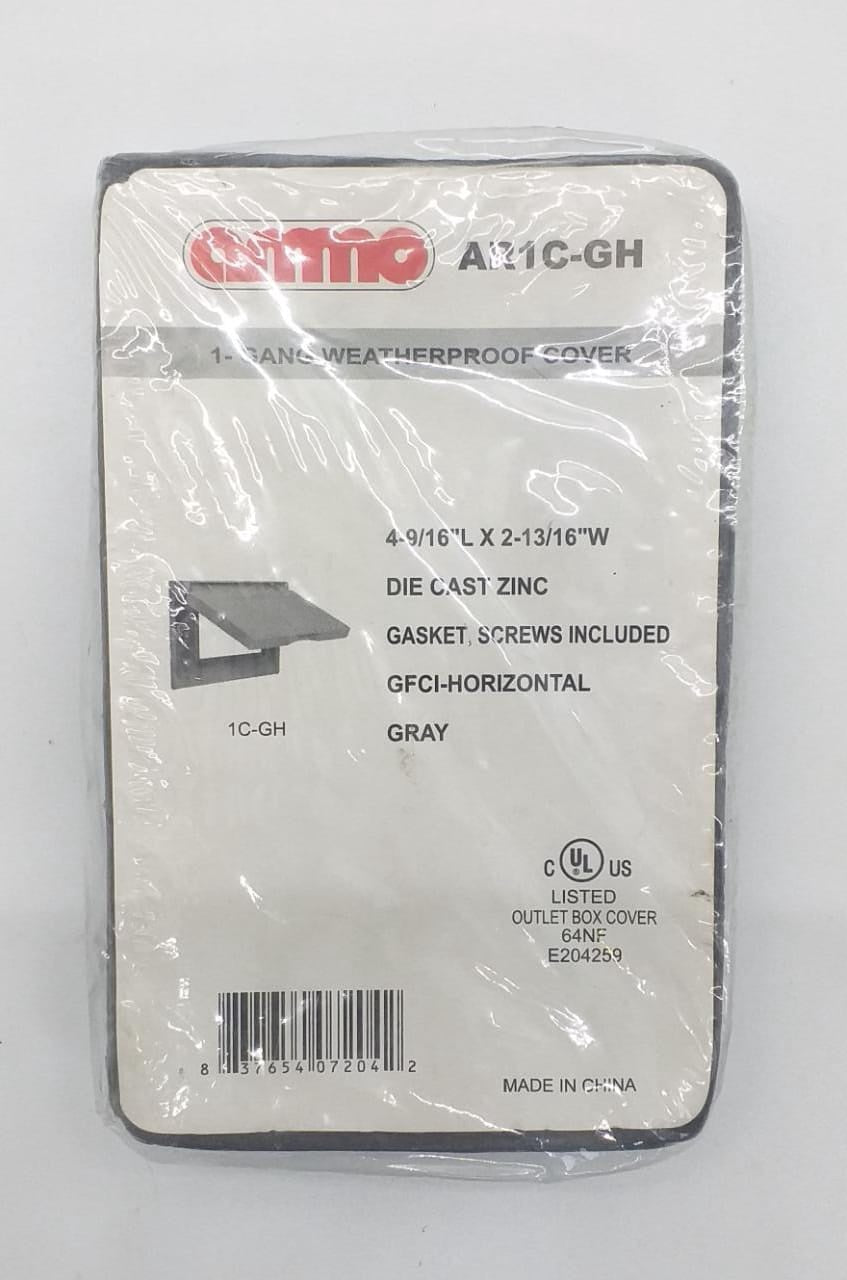 AMMO Weatherproof Cover Gfci Horizontal AR1C-GH Die Cast Alum