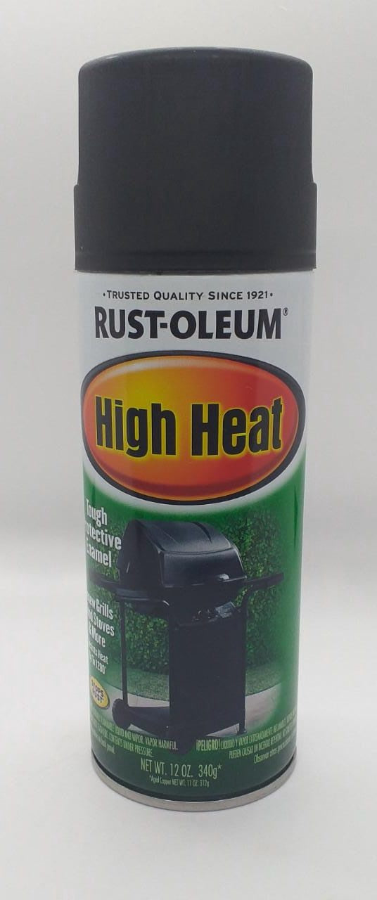 RUST OLEUM Spray 7778 High Heat Black BAR-B-QUE