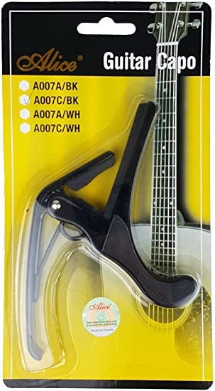 ALICE Guitar Capo A007C/BK Black Alloy Classical