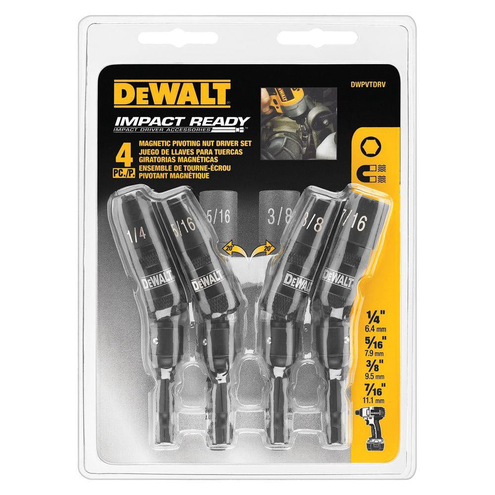 DEWALT Nut Driver Set 4PCS Dwpvtdrv Impact R