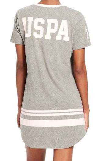 US POLO ASSN. Women SLEEPSHIRT/LOUNGEWEAR Us Polo GREY/PINK