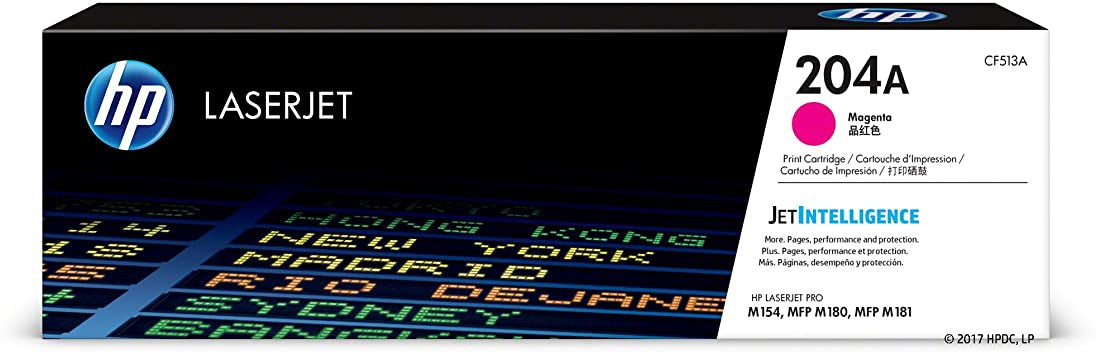 HP Computer Printer Toner 204A Magenta CF513A