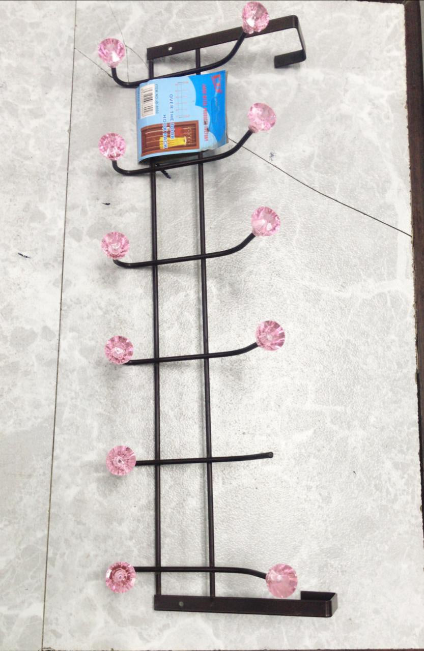 Hook Rack Over the Door 6 Hooks #JR-28