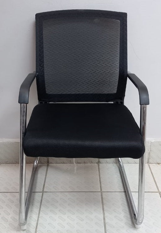 Chair Waiting with Arm Black Back S1129BK