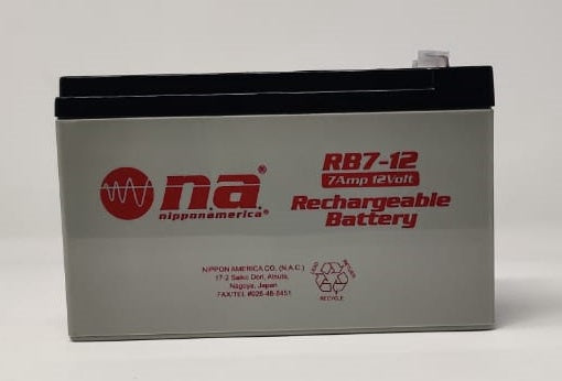 NIPPON AMERICA Battery Rechargeable 12V RB7-12