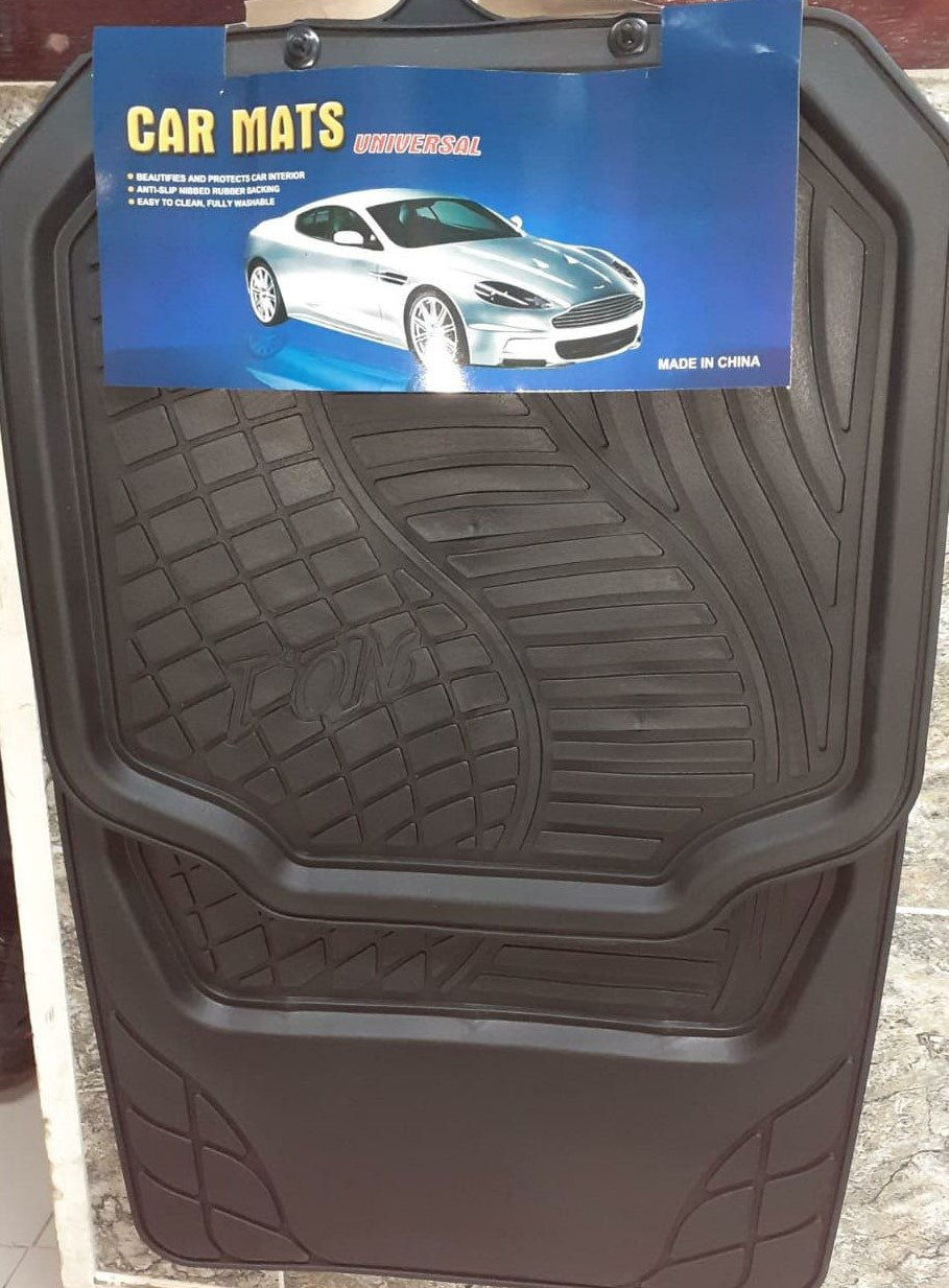 UNIVERSAL Car Mat Black 4PCS Rubber NSC-2164