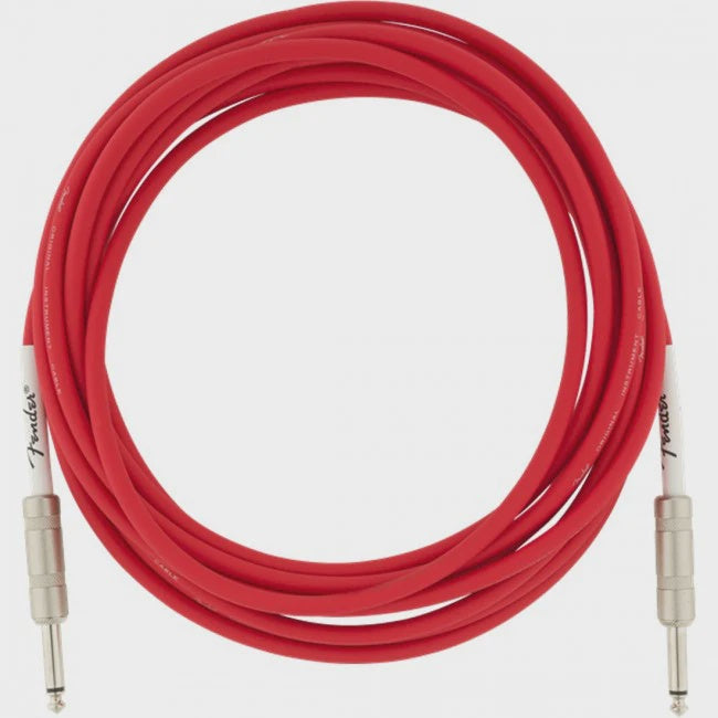 FENDER Lead 1 1/4" Male Mono to 1 1/4" Male Mono 18.6FT Cable 0990520010 Fiesta Red Guitar