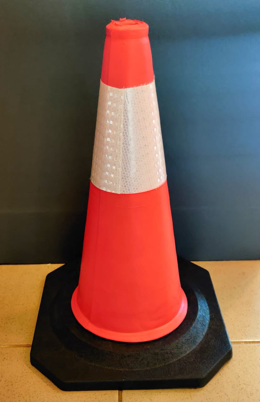 Traffic Cone PVC 24" 60CM with Reflective Tape