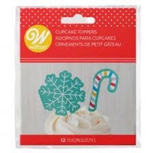 WILTON Baking Cupcake Toppers 12PCS Pack 2113-0-0017