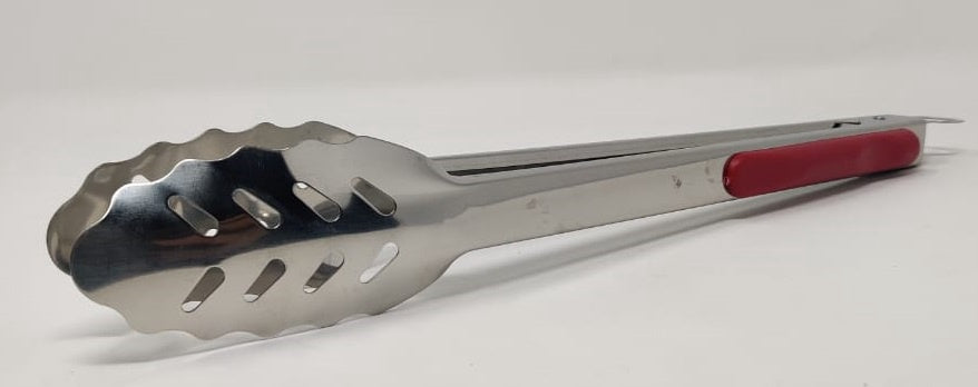 GENERIC Tongs Stainless Steel and Red Handle YFQ14