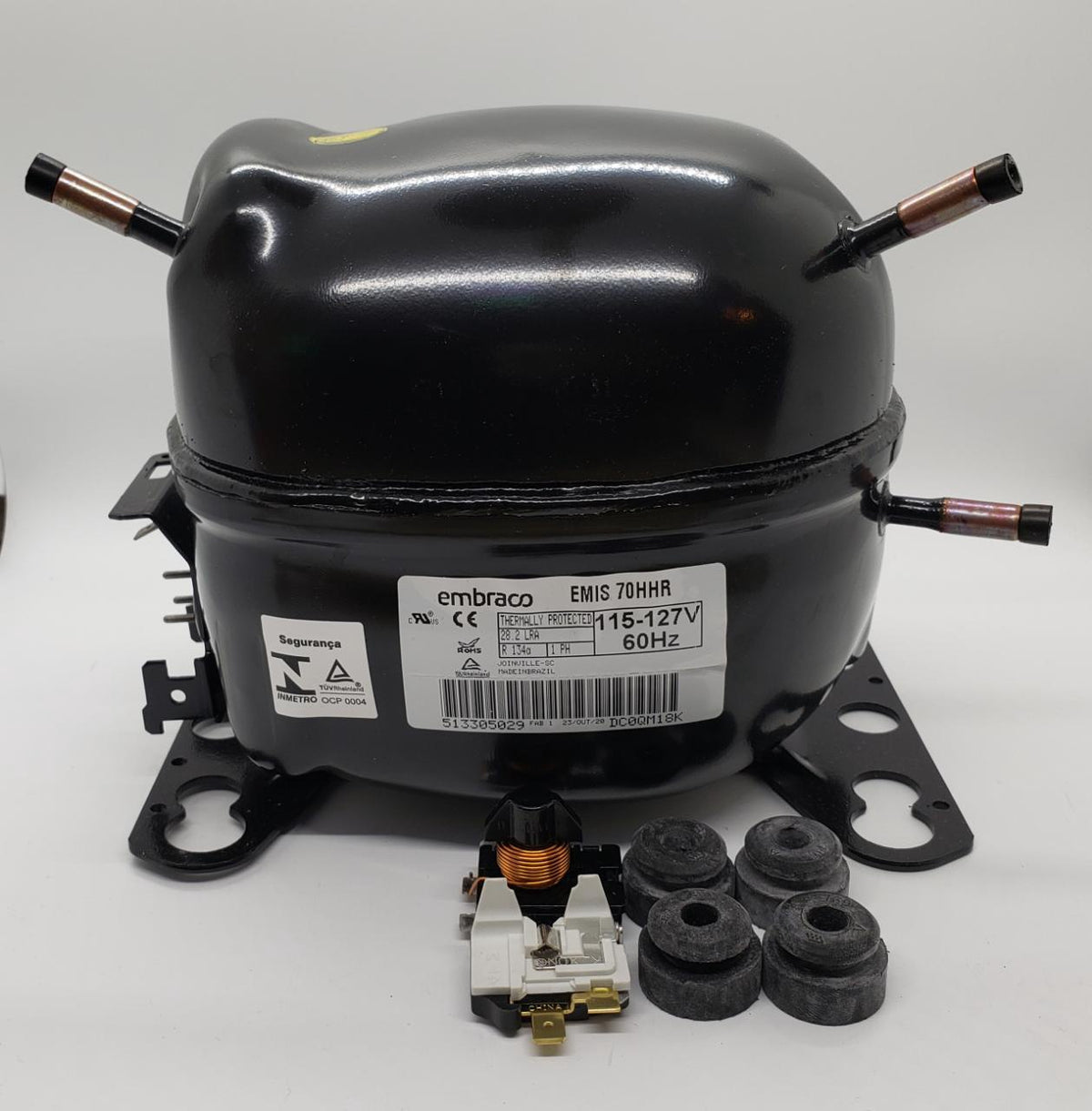 EMBRACO Fridge Compressor 1/5 HP 110V R134 Emis 70HHR