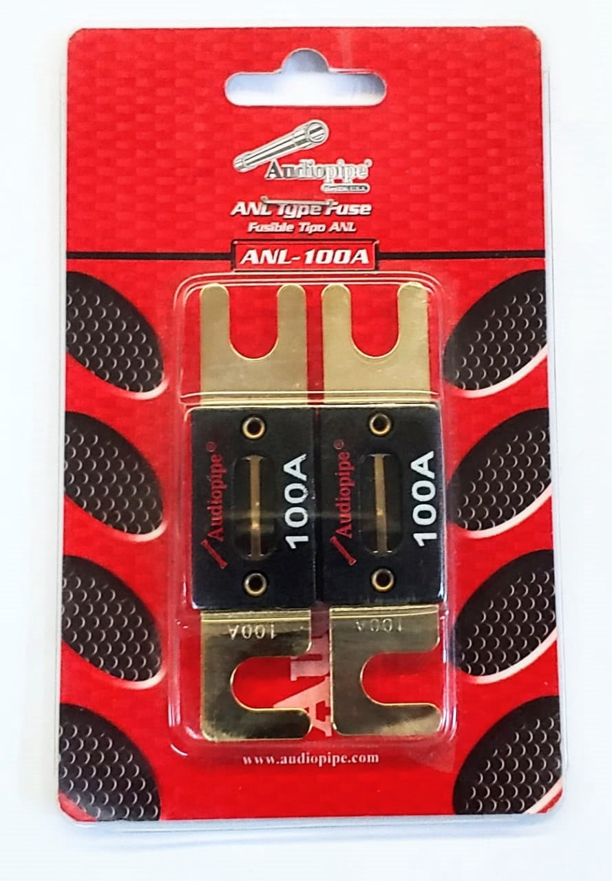 AUDIO PIPE Fuse Auto ANL-100A Gold Flat 100A 2PCS Pack