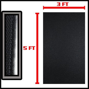NIPPON AMERICA Speaker Grill 3X5' GR-3500SP 1.2MM with Sponge Black Finish Na