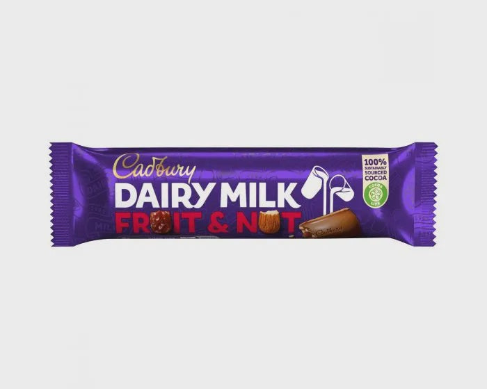 CADBURY Dairy Milk Fruit & Nut Chocolate 49G