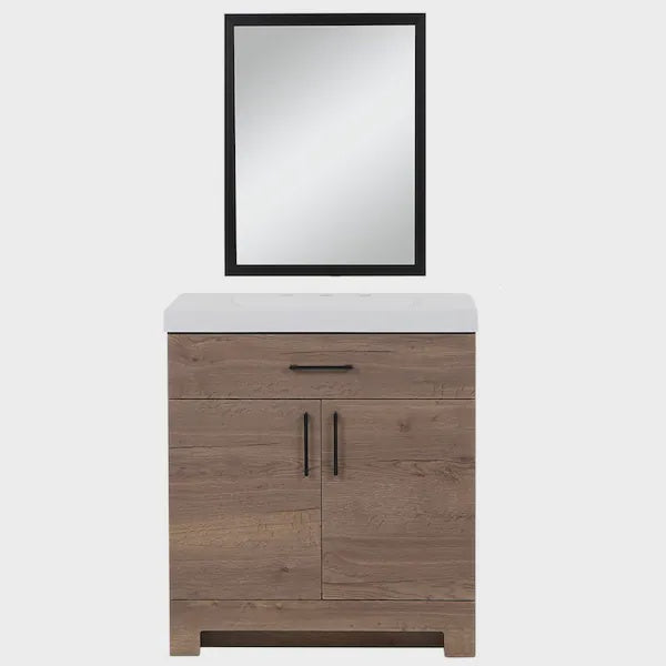 Bathroom Cabinet 30" Home Decorators 1007 466 103 with Sink and Mirror